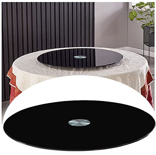YZJYB Grande Plaque tournante de Cuisine Lazy Susan-24 Pouces 34 Pouces 28 Pouces Table tournante pivotante Robuste avec Base Stable pour Table de comptoir d'hôtel à Domicile (Noir) (Taille : 118