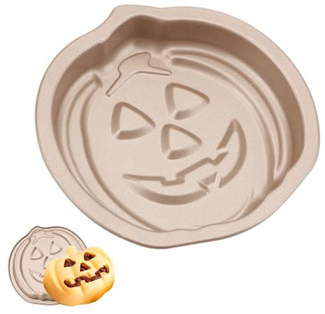 Halloween Kürbis Kuchenform Mini-Kuchenform, 13.6 cm Kuchenform mit Antihaftbeschichtung Backformen Backformen ffür Halloween für Weihnachten, Kuchen, Schokolade, Süßigkeiten