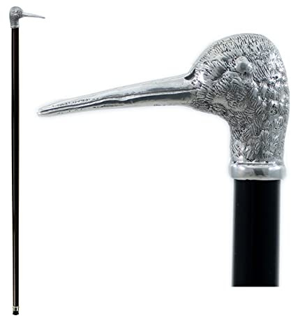 CAVAGNINI Gehstock Buchenholz Zinngriff Personalisiert für Damen Elegant | Spazierstock Handgefertigt für Damen Geschenkidee Italienische Handwerkskunst Made in Italy Accessoire Sammlerstück