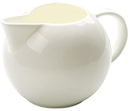 CoByda Sauciere aus weißem Porzellan – Elegante Soßenschüssel zum Servieren von Kaffee, Sahne und Milch