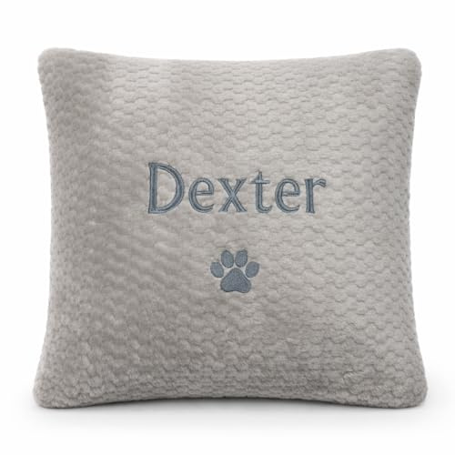 Lobeko Personalised Dog Cushion 45x45cm Custom Embroidered Pet Gift