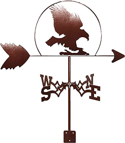 Wetterfahne, Wetterfahne, schwarzer Drache, Katze, Familie, Sika, Hirsch, Windrichtungsanzeige, Wetterhahn, Metallprodukte, Gartenstecker, Kunstdekoration mit Halterung, Adler