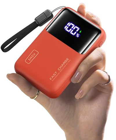 INIU Power Bank, 20000mAh 65W Ultra Small USB C Laptop & Phone Portable Charger, Fast Charging Flight Cruise Ship Family Essentials Traveling Battery Pack for College Students Teen Boys Girls, Orange