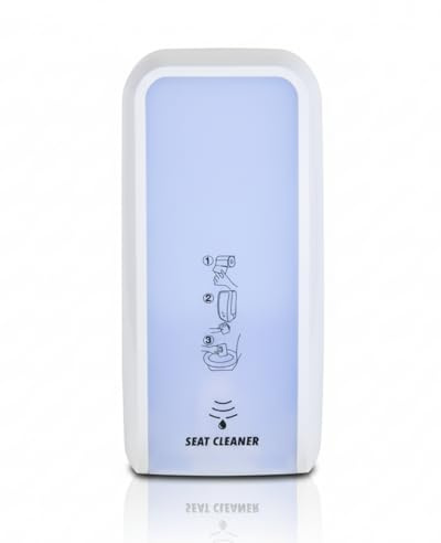 Blanc HYGIENIC Cosmos Sensor-WC-Sitzreinigerspender Weiß | Sensor-WC-Sitzreiniger Weiß, 3 Dosierstufen, bis zu 1.000 Anwendungen je 1-L-Kartusche; ohne Füllmittel/Batterien
