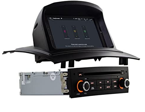 JINFOLI Navigazione GPS multimediale WIFI 1 Din Autoradio Stereo 4G 64G DSP Android 10.0 Lettore DVD for auto adatto, for Megane Fluence 2002-2008 Impianto audio stereo per auto(NO DSP)