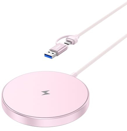 BENFEI Caricatore Wireless Magnetico 15W Compatibile con Caricatore MagSafe, iPhone 16,15 Pro/Plus/Pro Max, iPhone 14 13 12 Series, Pad di ricarica wireless Mag Safe, Caricatore Mag