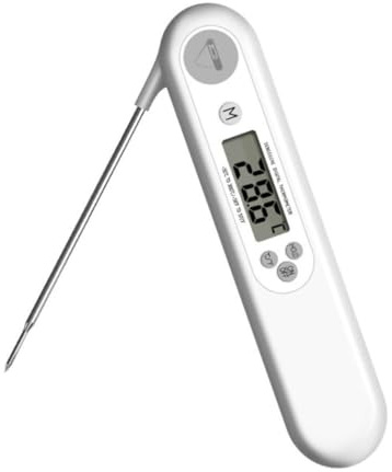 OFFSCH Kitchen Cooking Thermometer Probe with Design High Temperature Resistant Abs Meat Grill Thermometer for Bbq and Food Temperature Measurement Large Bright Screen for Accurate