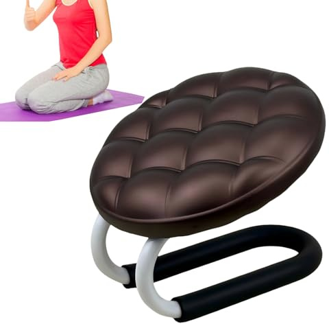 Meditations-Bodenstuhl | Japanischer Meditationshocker Kniebank – bequemes Kissen, Kniebank, ergonomisch für Entspannung, Anfänger, Achtsamkeitspraxis, Senioren, Yoga, Lesen, Zen, Büro