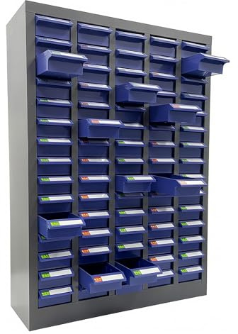 Kindevieft Organizzatore per Parti di ferramenta con cassetti da 75/100, organizzatore per Parti di ferramenta, organizzatore per bulloni e Dadi 75Drawers
