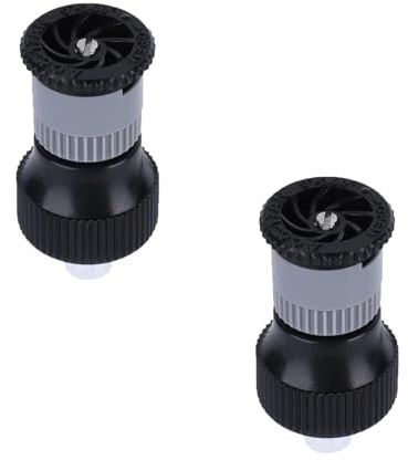 Lot de 2 arroseurs rotatifs à 360°, design intégré assurant une installation facile, têtes d'arrosage automatiques G1/2 à filetage femelle pour jardinières de pelouse et cour