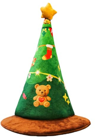 Lustige Weihnachtsmützen | singende Weihnachtsmützen – -Design, Party-Requisiten, Kopfbedeckung für Männer, Frauen, Mädchen, Jugendliche, Teenager, Geburtstag, Urlaub, Neujahr