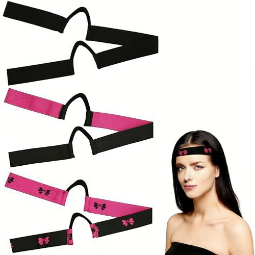3 Pcs Double-Sided Velvet Wig Bands Wig Grip Headband, C-Shaped Ear Design Non-Slip Melting Band for Lace Front Wigs, Comfortable & Painless Wig Accessories for Women & Men