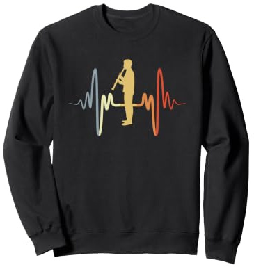 Clarinettiste Vintage Amoureux de la Clarinette Sweatshirt