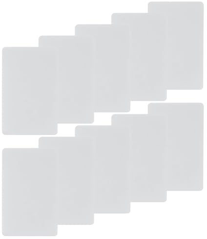 WESIEVYA Cartes de Nettoyage PVC Blanches pour Améliorer L'efficacité du Lecteur Lot de 10 Pré-humidifiées pour Terminaux Pos et Cartes de Transport en Milieu Commercial et Hôtelier