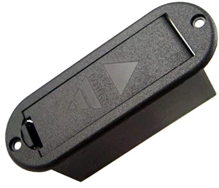 Sharplace Boîte de Support de Pile 9V, Cas Support de Batterie Plastique Pièces Remplacement pour Guitares Electriques Basse