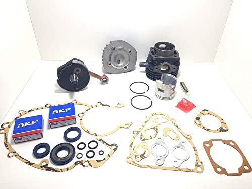 KIT CILINDRO 102 ALBERO MOTORE CUSCINETTI GUARNIZIONI APE 50 CONO 19