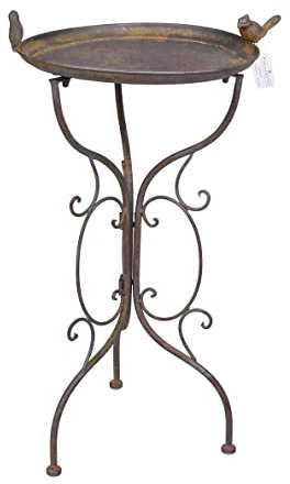 Vogeltränke Landhaus Vogelbad Futterstelle Garten Metallschale 65cm Wasserbad aja228 Palazzo Exklusiv