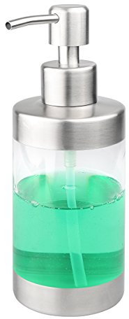 InnerSetting 500ml Klarglas Badezimmer Hotel Flüssigseifenschaum Spender Klarschaum Make Up Shampoo Lotion Behälter Flasche Manuelles Drücken A