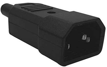 LEXIANG Spina Maschio IEC C14 Connettore di Alimentazione ricablabile 3Pin Presa IEC-C14 Cavo di Alimentazione per Computer Adattatore 10A 250V Nero