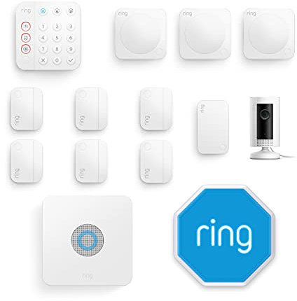 Ring Alarm 13 Piece Kit (2nd Generation) + Alarm Outdoor Siren and Indoor Cam by Amazon – home security system with optional Assisted Monitoring - No long-term commitments - Works with Alexa