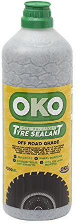 OKO The Original Tyre Sealant off Road Grade Seals Punctures Tractors Wheel Barrows 1250ml