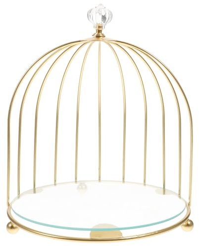 Wedding Cake Stand Decorative Birdcage Shape Dessert Display Tray for Parties Cupcake Holder with Fine Workmanship for Cakes and Treats