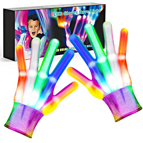 EUCOCO Spielzeug ab 7 8 9 10 Jahre Junge Mädchen, Mitgebsel Kindergeburtstag Gastgeschenke Led Handschuhe Mädchen 3-12 Jahre Geschenkideen Geschenk Junge 3-12 Jahre Halloween Kostüm Kinder Jungen