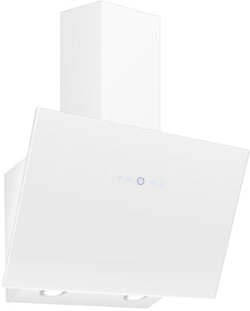 SNDOAS Hotte Aspirante 60cm, 700 m³/h Puissance d'aspiration élevée, 9 Vitesses, Commande Tactile, Arrêt Retardé (1-9 minutes), Evacuation ou Recyclage, Blanc