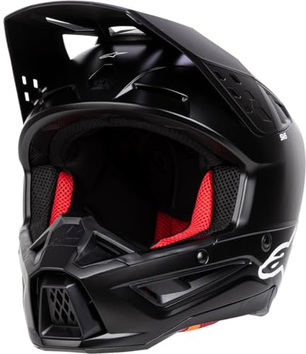 Alpinestars Motocross-Helm S-M5 Solid - Matt Schwarz