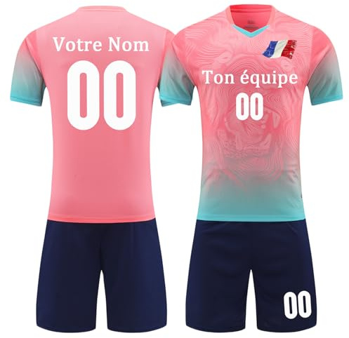 Maillot Foot a Personnaliser Maillot Football Personnalisé avec Le Nom du Logo de L'équipe Chemise de Football pour Hommes Enfants