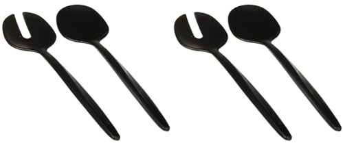 Guzzini - My Fusion, Salatbesteck - Schwarz, 28 cm - 10610010 (Packung mit 2)