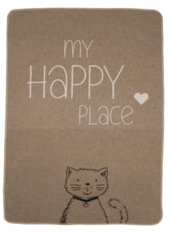 David Fussenegger Haustierdecke Katze My Happy Place Rauch, 90x70 cm