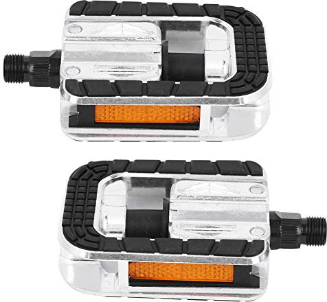 LOCADENCE 1 Paar Fahrrad Klapppedal, Abdichtendes Kugellager, Nachtreflektierende Platte, Schaft aus Kohlenstoffstahl, Modifiziertes Fahrradzubehör für Mountainbike, Faltrad