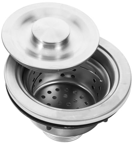 OSALADI Rustproof Sink Drainer Kitchen Sink Drain Cover Easy Install Drain Catcher
