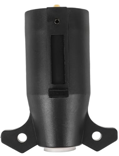 ULTECHNOVO Adaptador De Conector De Remolque De Vías Redondo para Pruebas De Circuito De Iluminación De Trailers Conexión Segura Diseño Compacto