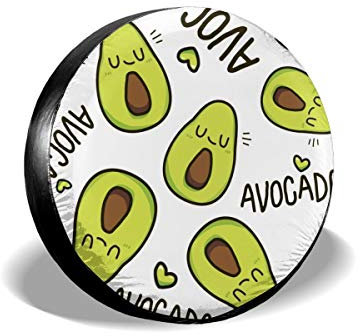 Radhülle Avocado-Lustig Reifentaschen Universal Fit Reifencover Sonnenschutz Ersatzrad Abdeckung Für Auto, LKW, SUV 14
