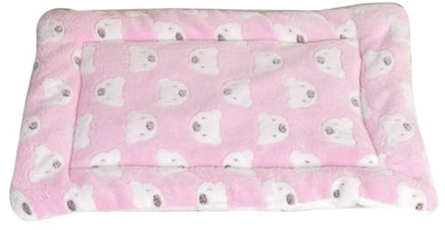 EKKJNQ Katzendecke, Waschbare Hundedecke, Flauschige Katzenmatte, Bequeme Beruhigende Katzendecke, Matratze für Katzen, Kleine Hunde (Rosa,40×50CM)