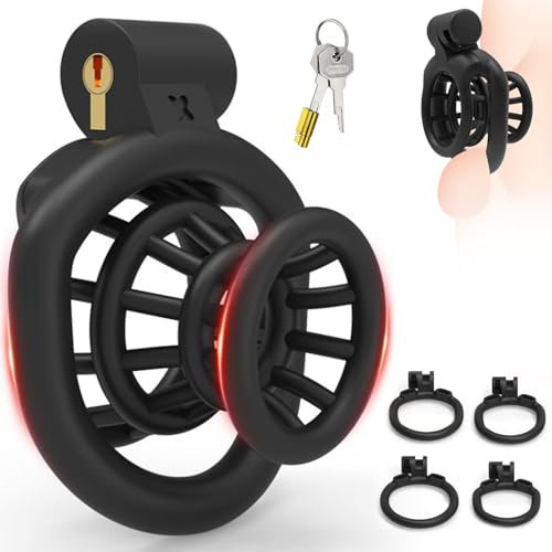 BDSMYEE Peniskäfig für Crossdresser,Chastity Cage Male,Keuschheitskäfig Herren extrem Sexspielzeug für Paare extrem sex Keuschheitsgürtel für Herren Cock Cage Penis Cage (Besonder - B)