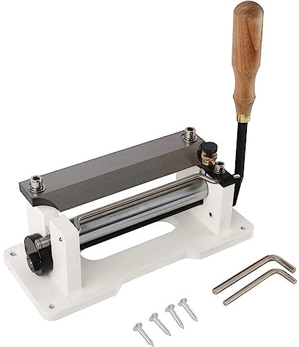 QYLTTDM Rebajadora de Cuero Manual, máquina rebanadora de Bordes artesanales de Cuero de 6 (15 cm) para Kits de Bordes artesanales, rebanadora de Cuero DIY