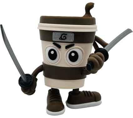 Genérico Figurine articulée Cappuccino Assassino - 12 cm - Personnage Viral Brainrot Italian Memes - Tung Cappuccino Tueur Jouet - Tung Tralala