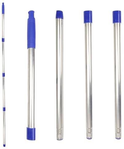 AMONENZ Barra Extensible, Palo Fregona, Palo Fregona Extensible, con Mango de PP, Apto para Limpiaparabrisas, Cepillos para Suelos y Rodillos de Pintura