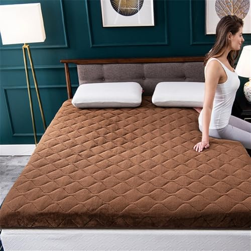 Futon-Matratze für Camping – Dicke, zusammenklappbare, aufrollbare Isomatte, atmungsaktive Bodenliege, Gästebett