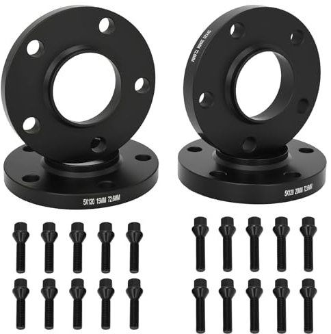 NTLTPYY Wheel Spacers 2x15mm 2x20mm Forged Wheel Spacers For BMW 3 Series E46 E46 E90 E91 5x120mm 72.6