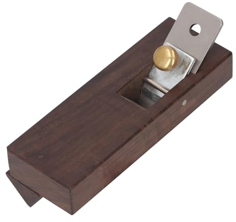 Cepilladora de rebaje de madera de ébano, herramienta manual de avión de carpintero multifuncional ajustable de 45° y 60° para carpintería
