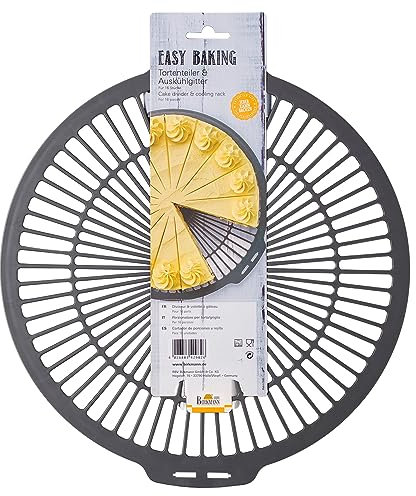 Birkmann, Tortenteiler & Auskühlgitter, Ø 30 cm, Kunststoff, Grau