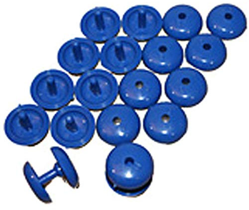 MOSKILA Aquamat SWIMMING POOL SOLAR COVER ACCESSORY - 10 BLUE PRESS FIX POPPERS