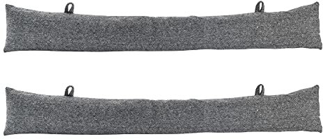 Nicola Spring Fischgrätenentwurf Excluder - 78,5cm - Grau - Pack Von 2