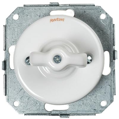 Fontini - Garby Colonial - Double Va & Vient Manette Porcelaine Blanche