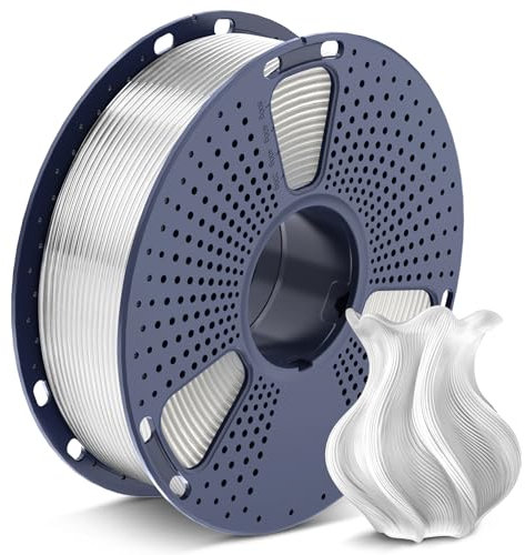 SUNLU PETG Filament 1.75 mm, 1 kg, Transparent, für 3D-Drucker, mit weniger Verwicklungen, guter Haftung, hoher Festigkeit, weniger Fäden und keine Verstopfungen