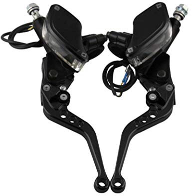 Asudaro Embrayage de frein, levier de frein hydraulique, levier poignée réglable embrayage hydraulique pompe de frein maître-cylindre moto course VTT vélo vtt universel